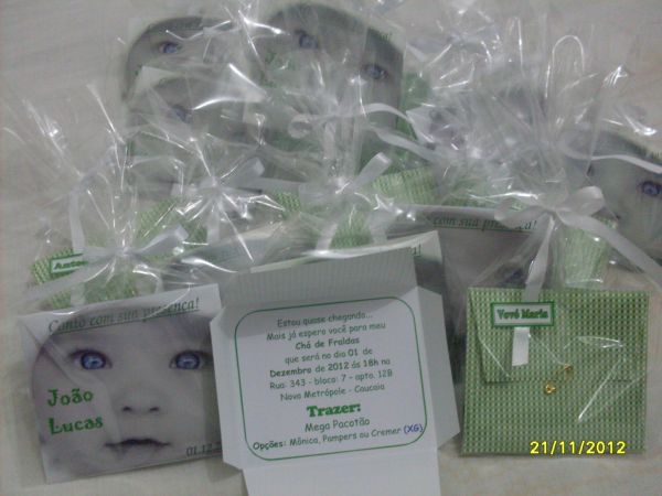 Convite para Chá de Fraldas